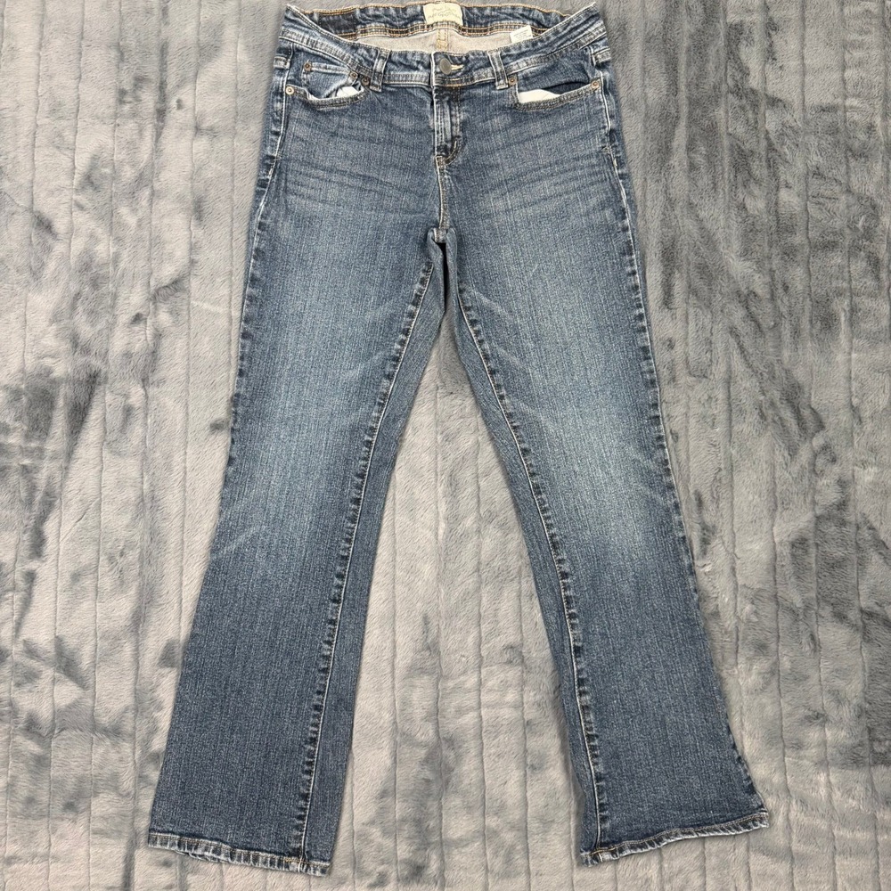 Aeropostale Chelsea Bootcut Jeans Blue Denim Medium Wash 9/10 Short Womens